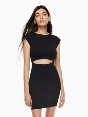 Aritzia | Wilfred Free Cutout Knit Mini Dress Medium